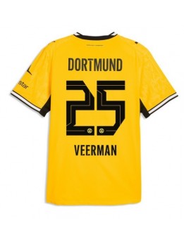 Moški Nogometna dresi replika Borussia Dortmund Joey Veerman #25 Domači 2026-27 Kratek rokav Moški Nogometna dresi replika Borussia Dortmund Joey Veerman #25 Domači 2026-27 Kratek rokav